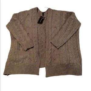 MOON & MADISON cable knit cardigan. NEW WITH TAGS